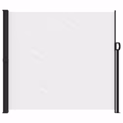 vidaXL Retractable Side Awning Outdoor Privacy Screen Balcony Sunshade Shelter - white, 180 x 600 cm - Additional view 2