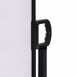 vidaXL Retractable Side Awning Outdoor Privacy Screen Balcony Sunshade Shelter - white, 180 x 600 cm - Additional view 7