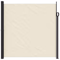vidaXL Retractable Side Awning Outdoor Privacy Screen Shade Cream 200x600 cm - Additional view 4