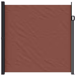 vidaXL Retractable Side Awning Outdoor Privacy Screen Shade Brown 200x600 cm