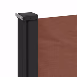 vidaXL Retractable Side Awning Outdoor Privacy Screen Shade Brown 220x600 cm - Additional view 6
