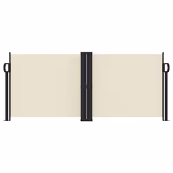 vidaXL Retractable Side Awning Outdoor Privacy Screen Balcony Sunshade Shelter - cream, 100 x 600 cm - Additional view 2