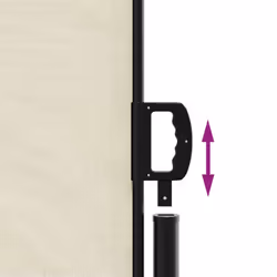 vidaXL Retractable Side Awning Outdoor Privacy Screen Balcony Sunshade Shelter - cream, 100 x 600 cm - Additional view 5