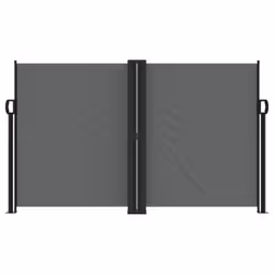 vidaXL Retractable Side Awning Outdoor Privacy Screen Balcony Sunshade Shelter - anthracite, 140 x 600 cm - Additional view 2