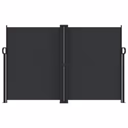 vidaXL Retractable Side Awning Outdoor Privacy Screen Balcony Sunshade Shelter - black, 160 x 600 cm - Additional view 2