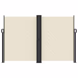 vidaXL Retractable Side Awning Outdoor Privacy Screen Balcony Sunshade Shelter - cream, 160 x 600 cm - Additional view 2