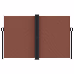 vidaXL Retractable Side Awning Outdoor Privacy Screen Balcony Sunshade Shelter - brown, 160 x 600 cm - Additional view 2