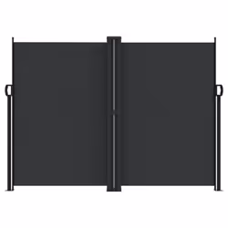 vidaXL Retractable Side Awning Outdoor Privacy Screen Balcony Sunshade Shelter - black, 180 x 600 cm - Additional view 2