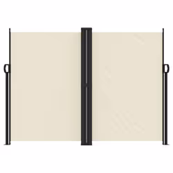 vidaXL Retractable Side Awning Outdoor Privacy Screen Balcony Sunshade Shelter - cream, 180 x 600 cm - Additional view 2
