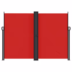 vidaXL Retractable Side Awning Outdoor Privacy Screen Balcony Sunshade Shelter - red, 180 x 600 cm - Additional view 2