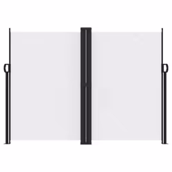 vidaXL Retractable Side Awning Outdoor Privacy Screen Balcony Sunshade Shelter - white, 180 x 600 cm - Additional view 2