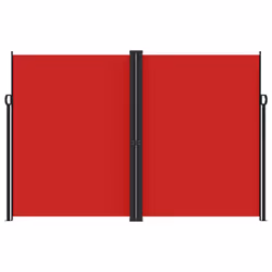 vidaXL Retractable Side Awning Outdoor Privacy Screen Balcony Sunshade Shelter - red, 220 x 600 cm - Additional view 2