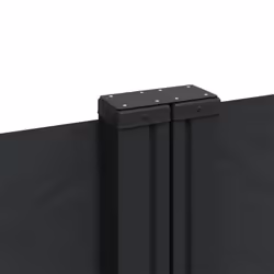 vidaXL Retractable Side Awning Outdoor Privacy Screen Balcony Sunshade Shelter - black, 120 x 1000 cm - Additional view 6