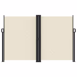 vidaXL Retractable Side Awning Outdoor Privacy Screen Balcony Sunshade Shelter - cream, 160 x 1000 cm - Additional view 2