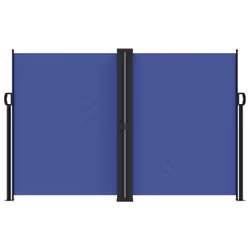vidaXL Retractable Side Awning Outdoor Privacy Screen Balcony Sunshade Shelter - blue, 160 x 1000 cm - Additional view 2