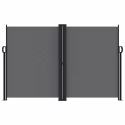 vidaXL Retractable Side Awning Outdoor Privacy Screen Balcony Sunshade Shelter - anthracite, 160 x 1000 cm - Additional view 2