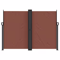 vidaXL Retractable Side Awning Outdoor Privacy Screen Balcony Sunshade Shelter - brown, 180 x 1000 cm - Additional view 2