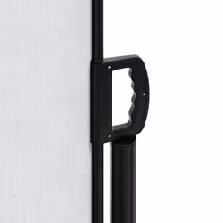 vidaXL Retractable Side Awning Outdoor Privacy Screen Balcony Sunshade Shelter - white, 200 x 1000 cm - Additional view 7