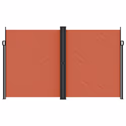 vidaXL Retractable Side Awning Outdoor Privacy Screen Balcony Sunshade Shelter - terracotta, 200 x 1000 cm - Additional view 2