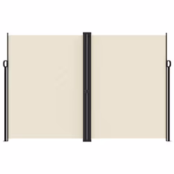 vidaXL Retractable Side Awning Outdoor Privacy Screen Balcony Sunshade Shelter - cream, 220 x 1000 cm - Additional view 2