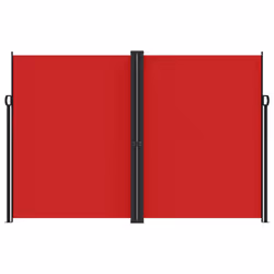 vidaXL Retractable Side Awning Outdoor Privacy Screen Balcony Sunshade Shelter - red, 220 x 1000 cm - Additional view 2