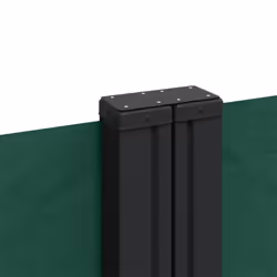 vidaXL Retractable Side Awning Outdoor Privacy Screen Balcony Sunshade Shelter - dark green, 140 x 1200 cm - Additional view 6