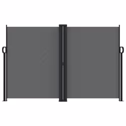 vidaXL Retractable Side Awning Outdoor Privacy Screen Balcony Sunshade Shelter - anthracite, 160 x 1200 cm - Additional view 2