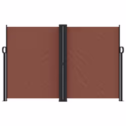 vidaXL Retractable Side Awning Outdoor Privacy Screen Balcony Sunshade Shelter - brown, 160 x 1200 cm - Additional view 2
