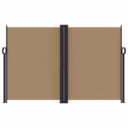 vidaXL Retractable Side Awning Outdoor Privacy Screen Balcony Sunshade Shelter - taupe, 160 x 1200 cm - Additional view 2