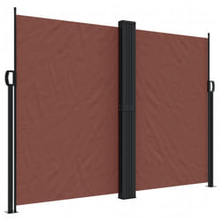vidaXL Retractable Side Awning Outdoor Privacy Screen Shade Brown 180x1200 cm