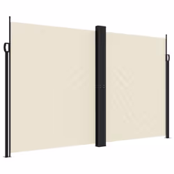 vidaXL Retractable Side Awning Outdoor Privacy Screen Shade Cream 200x1200 cm