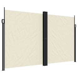 vidaXL Retractable Side Awning Outdoor Privacy Screen Shade Cream 200x1200 cm