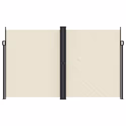vidaXL Retractable Side Awning Outdoor Privacy Screen Shade Cream 200x1200 cm