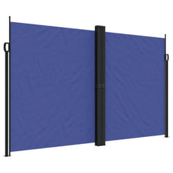 vidaXL Retractable Side Awning Outdoor Privacy Screen Shade Blue 200x1200 cm