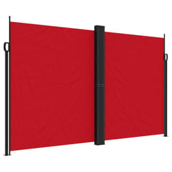 vidaXL Retractable Side Awning Outdoor Privacy Screen Shade Red 200x1200 cm
