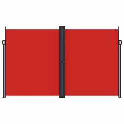 vidaXL Retractable Side Awning Outdoor Privacy Screen Shade Red 200x1200 cm