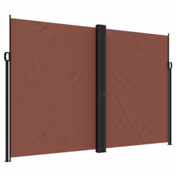 vidaXL Retractable Side Awning Outdoor Privacy Screen Shade Brown 220x600 cm