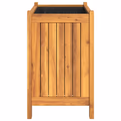 vidaXL Garden Planter with Liner Outdoor Flower Pot Box Solid Wood Acacia - 54 x 31 x 50 cm - Additional view 5
