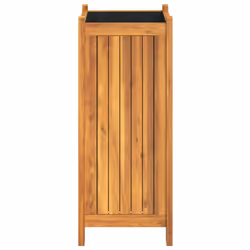 vidaXL Garden Planter with Liner Outdoor Flower Pot Box Solid Wood Acacia - 31 x 31 x 75 cm - Additional view 5
