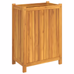 vidaXL Garden Planter with Liner Outdoor Flower Pot Box Solid Wood Acacia - 54 x 31 x 75 cm - Additional view 4