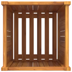 vidaXL Garden Planter with Liner Outdoor Flower Pot Box Solid Wood Acacia - 42 x 42 x 75 cm - Additional view 7
