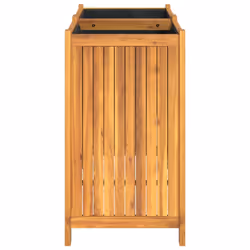 vidaXL Garden Planter with Liner Outdoor Flower Pot Box Solid Wood Acacia - 80 x 42 x 75 cm - Additional view 5