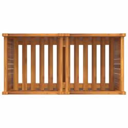 vidaXL Garden Planter with Liner Outdoor Flower Pot Box Solid Wood Acacia - 80 x 42 x 75 cm - Additional view 7