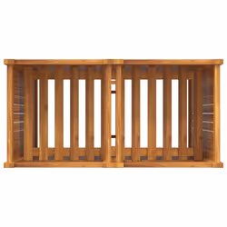 vidaXL Garden Planter with Liner Outdoor Flower Pot Box Solid Wood Acacia - 80 x 42 x 100 cm - Additional view 7