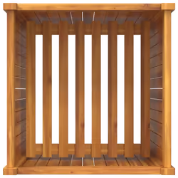 vidaXL Garden Planter with Liner Outdoor Flower Pot Box Solid Wood Acacia - 50 x 50 x 75 cm - Additional view 7