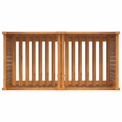 vidaXL Garden Planter with Liner Outdoor Flower Pot Box Solid Wood Acacia - 100 x 50 x 75 cm - Additional view 7