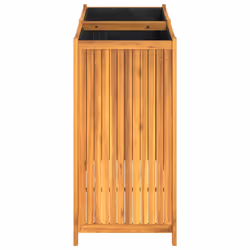 vidaXL Garden Planter with Liner Outdoor Flower Pot Box Solid Wood Acacia - 100 x 50 x 100 cm - Additional view 5