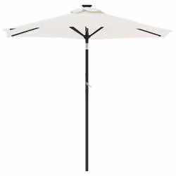 vidaXL Garden Parasol with Steel Pole Patio Umbrella Sun Parasol Bordeaux Red - white - Additional view 2