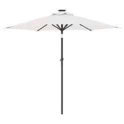 vidaXL Garden Parasol with Steel Pole Patio Umbrella Sun Parasol Bordeaux Red - white - Additional view 4
