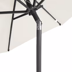vidaXL Garden Parasol with Steel Pole Patio Umbrella Sun Parasol Bordeaux Red - white - Additional view 6